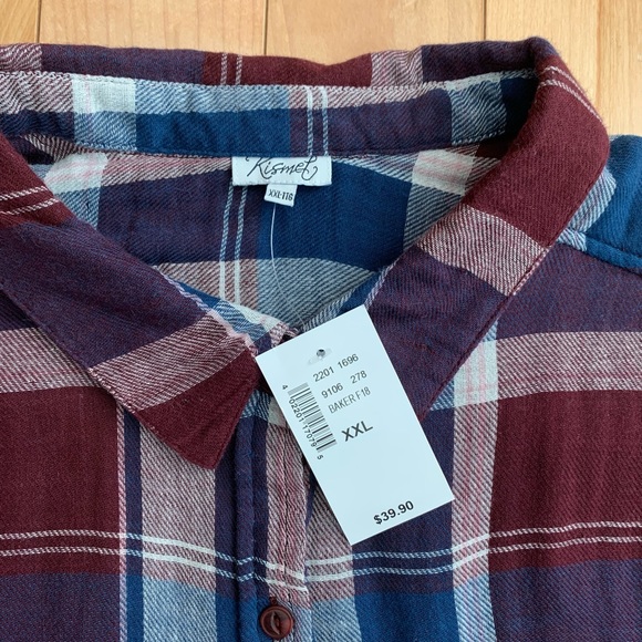 Kismet Plaid Shirt Size XXL - Picture 3 of 4